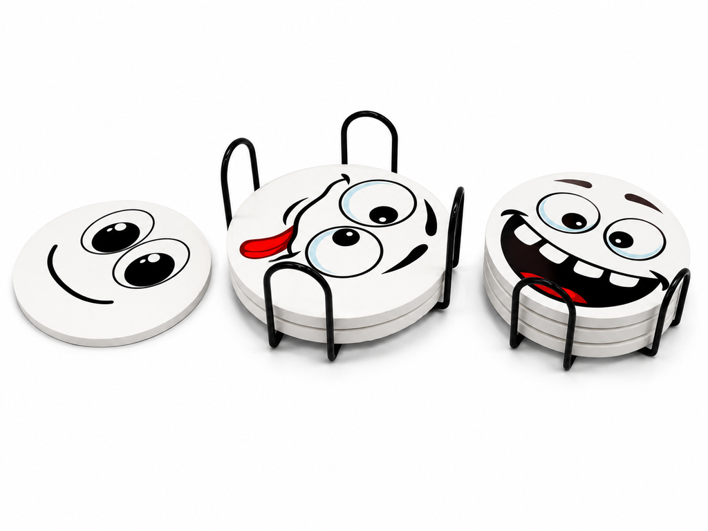 Set de 6 Posavasos Cómicos