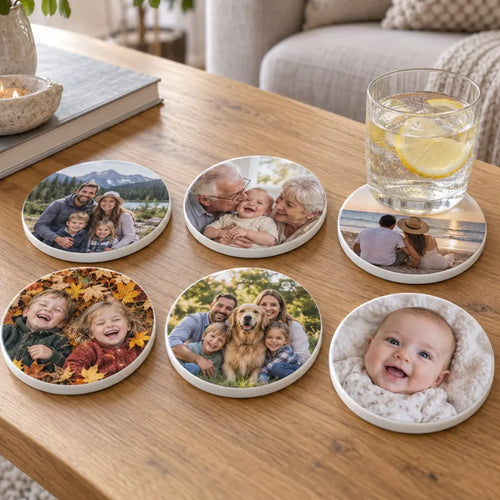 Custom Round Coasters — Set of 6
