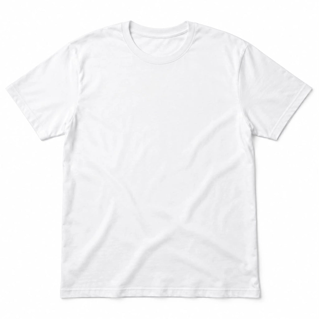 Camiseta blanca personalizable — 100% poliéster unisex