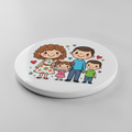 Ejemplo de coaster personalizado con foto cartoon