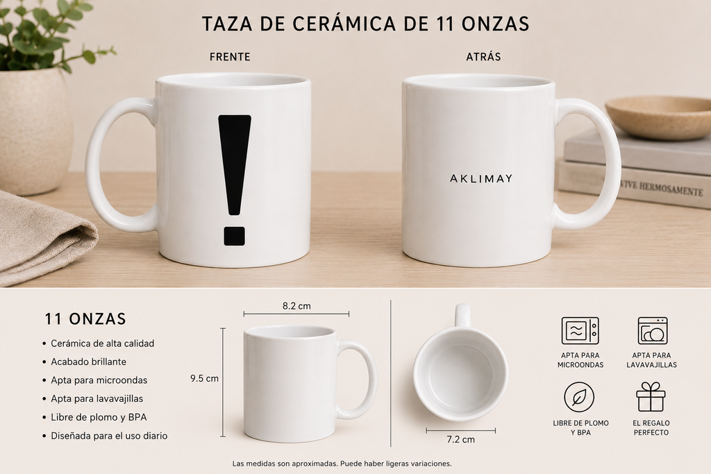 The ! Signature Mug – 11 oz Ceramic Mug