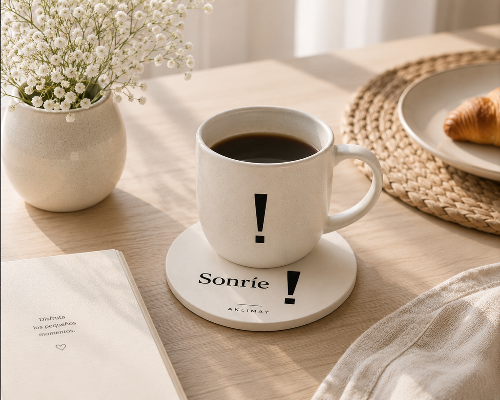 La Colección ! – Set de 6 Posavasos Inspiracionales con Holder (Español)