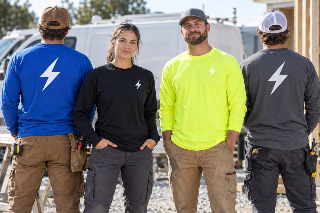 Customizable Long-Sleeve Dry-Fit Work Shirt