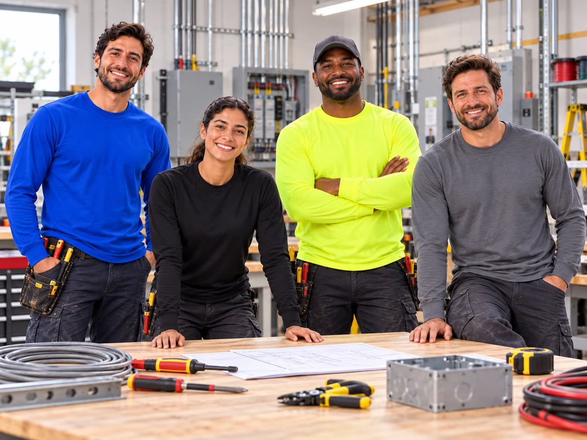 Customizable Long-Sleeve Dry-Fit Work Shirt